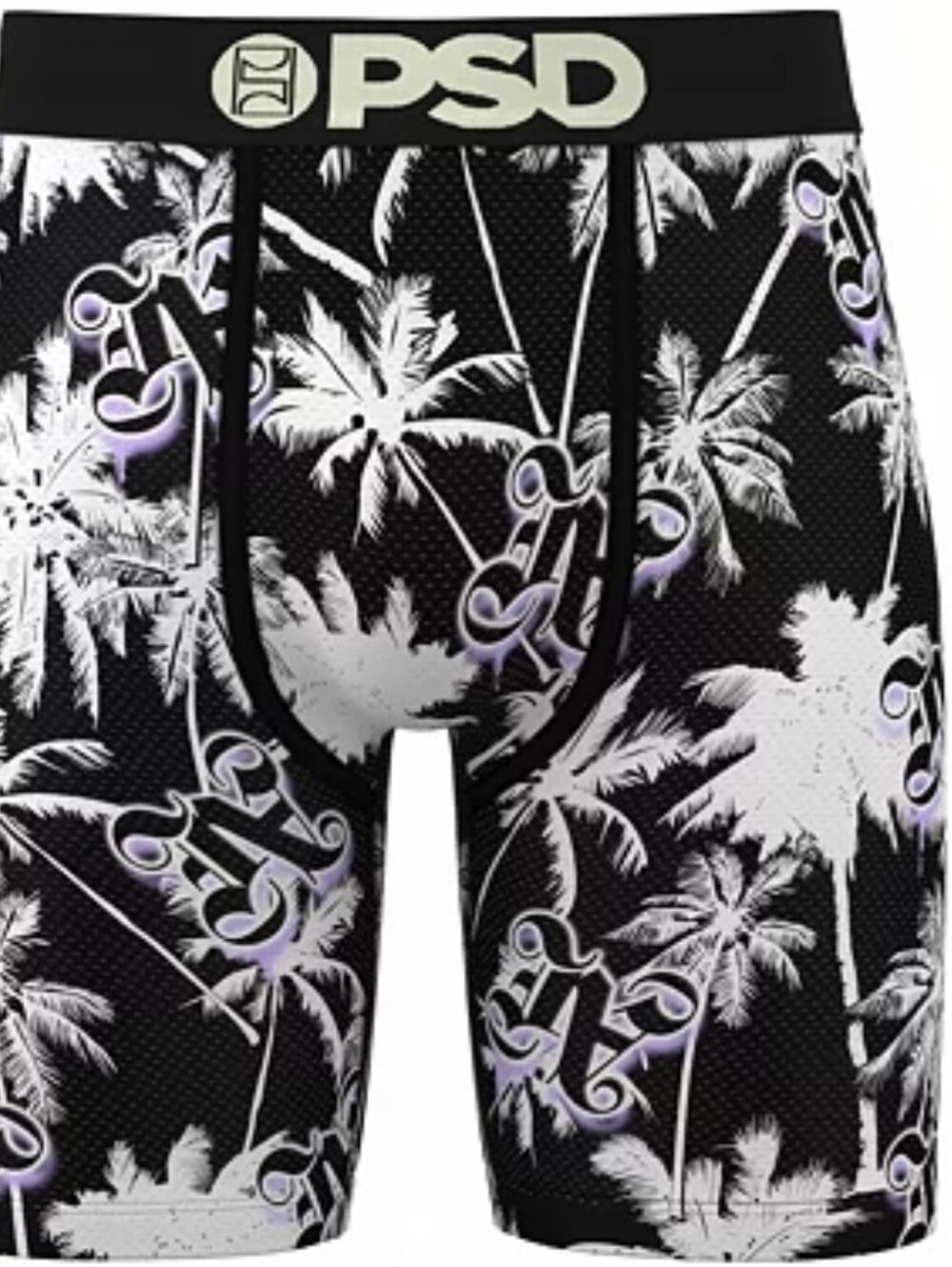 PSD Underwear Men's Ja Glow MM Boxer Briefs: BLACK/WHITE: NEW IN PACK: SIZE XL